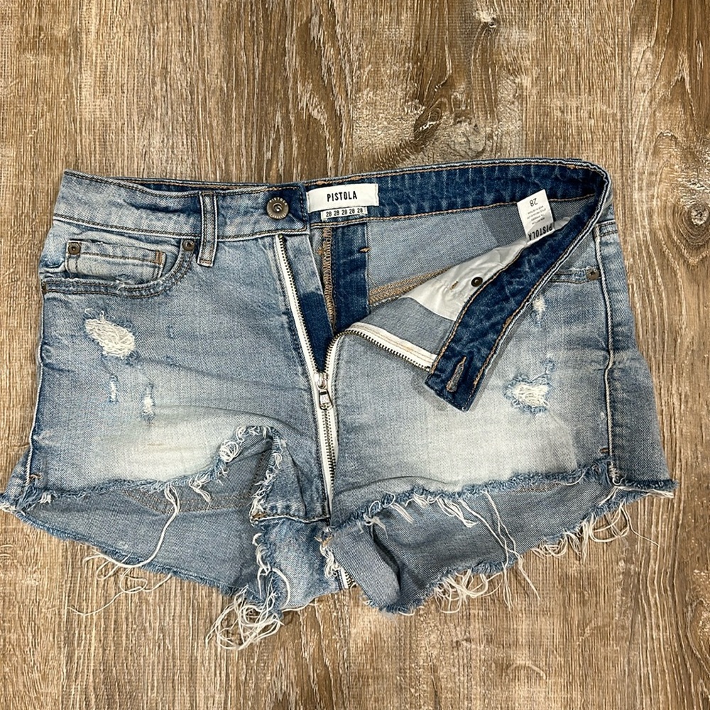 PISTOLA DENIM SHORTS